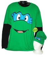 Medium Leonardo Teenage Mutant Ninja Turtles Long Sleeve Shirt + Beanie ... - $15.00