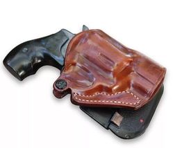 Fits Smith&Wesson Model 15 38 Special 2”BBL Leather Paddle Holster #1331# RH image 8