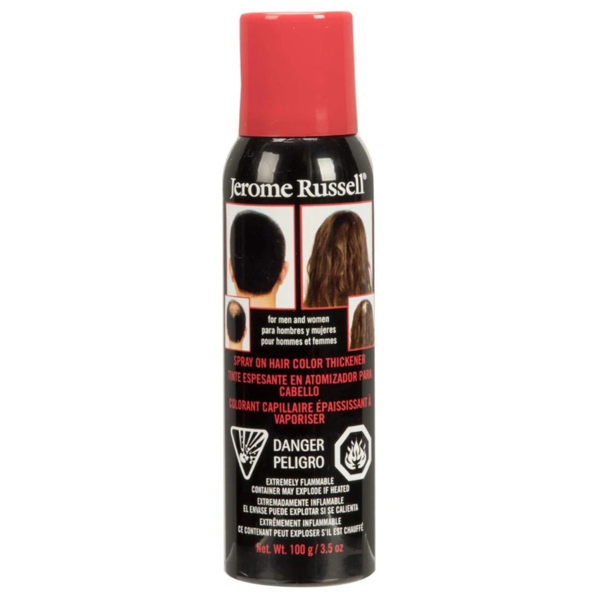 Jerome Russell Spray On Hair Color Thickener Black 3.5 Oz - $12.75