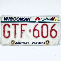United States Wisconsin Dairyland Passenger License Plate GTF-606 - $12.31 CAD