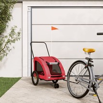  Pet Bike Trailer Red Oxford Fabric 53.9 x 26.8 x 28.3 in - €129,41 EUR