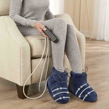 Hammacher Massaging Heated therapeutic Foot Therapy Booties vibration ma... - $85.45