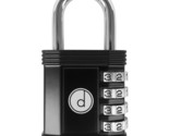 Padlock 4 Digit Combination Lock - For Gym School Locker, Outdoor Gate, ... - £15.16 GBP