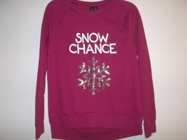 So It Is Size Small SNOW CHANCE Red Christmas Sweatshirt New Womens Clot... - £38.33 GBP