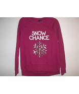 So It Is Size Small SNOW CHANCE Red Christmas Sweatshirt New Womens Clot... - £38.15 GBP