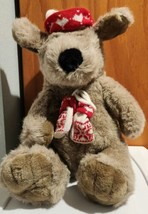 Vintage Kris Mutt Plush Dog Winter Hat and Scarf Target Stores Stuffed Animal 14 - £7.66 GBP