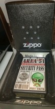New Zippo Area 51 Security Pass Lighter - $29.30