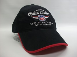 Coors Light Football NFL Official Beer Sponsor Hat Black Hook Loop Baseball Cap - £15.65 GBP