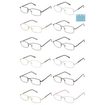 Wholesale lot of 12 Reading Glasses Metal Rim Unisex Colors Spring Hing ... - $29.69