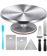 Aluminium Cake Turntable Set, Baking Tools with Revolving 12&quot; Cake Stand... - $69.90