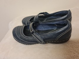 Clarks Navy Blue Mary Jane Shoes For Women Size 5.5(uk) - £31.85 GBP