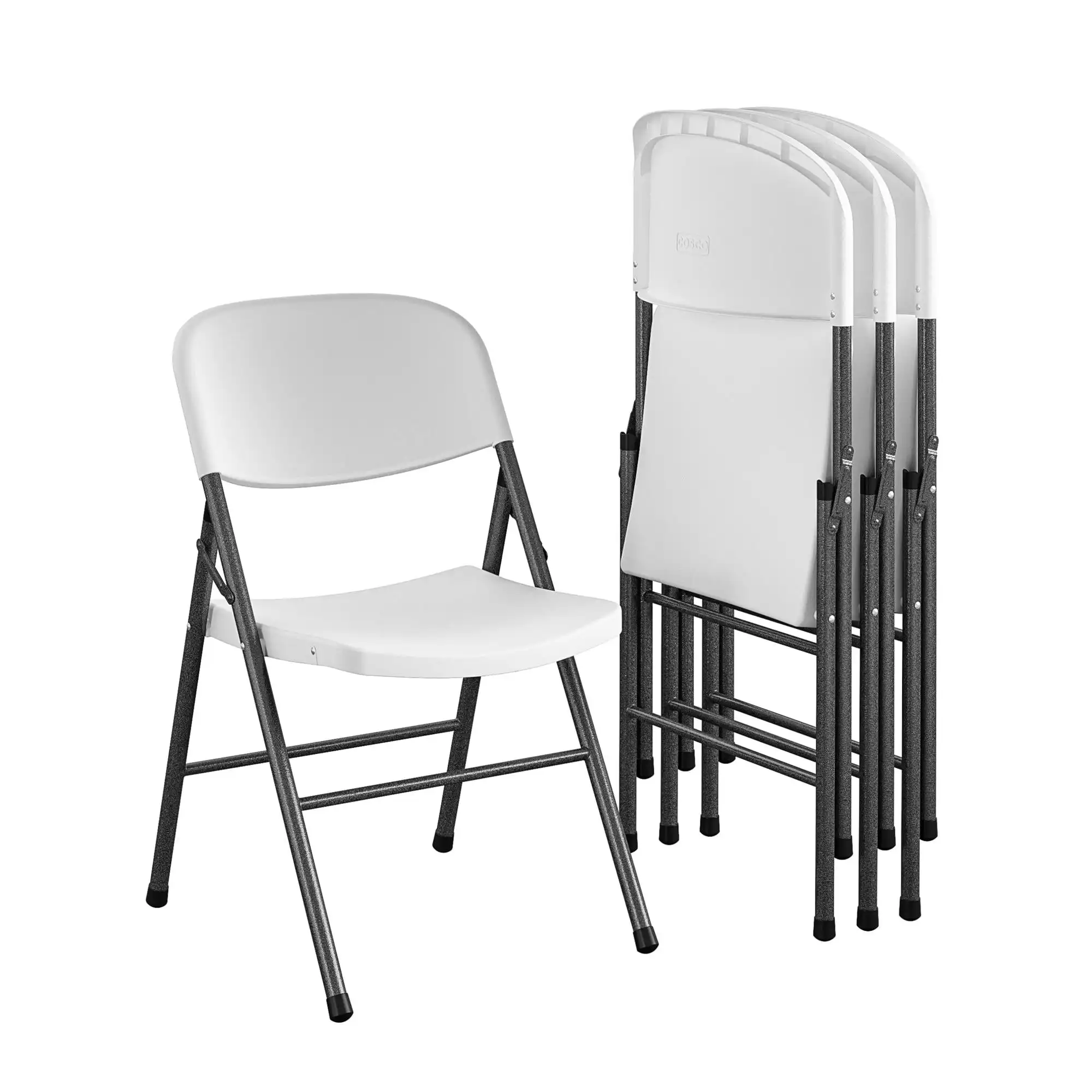 Mainstays Premium Resin Folding Chair, 4-Pack, White - £106.16 GBP
