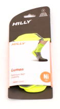 Hilly Fluorescent Yellow Lumen Reflective Runners Crew Socks  Men&#39;s 4-6.5 - £27.68 GBP