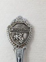 Bull Rider Wyoming Spoon Souvenir State Rodeo Bucking Bronco Vintage - $11.35
