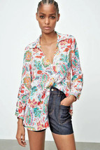 Nwt Zara Floral Print Shirt In Xs -S - £22.05 GBP