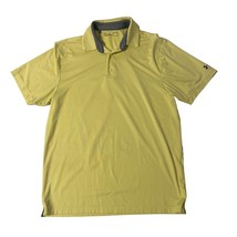 Under Amour Yellow Pullover Loose Short Sleeve Polo Shirt Mens Medium - £14.06 GBP