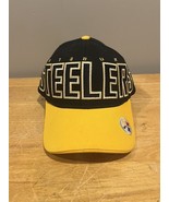 Pittsburgh Steelers Hat Embroidered Large Print Reebok Ball Cap NFL Head... - $54.29 CAD