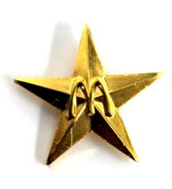 McDonald&#39;s Restaurant Golden Arches Star Shape Employee Crew Pin Advertise Promo - £9.76 GBP