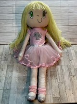 My Friend Huggles 34” Lily Ballerina Ballet Plush Doll Dressed Green Eyes Blonde - £51.83 GBP