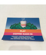 Dunkin donuts coffee cash in game sticker mail in redemption form vintag... - €17,15 EUR