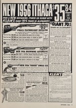 1956 Print Ad Ithaca Shotguns Ruger Single Six Revolvers Klein&#39;s Chicago,IL - £16.53 GBP