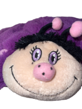 Pillow Pets Plush Animal Lady Bug Pew Wees 10&quot; x 12&quot; Purple Pink Lavende... - $14.84