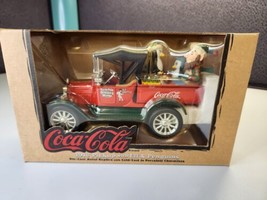 coca cola 1918 pickup with elf &amp; penguins die cast metal replica with co... - £13.89 GBP