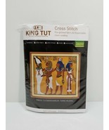 King Tut Cross Stitch YN444 Tutankhamun Tomb Mural 14ct 2 Threads 57x53cm - $39.55