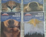 Four (4) Unibody ~ Soft Stretch ~ Face Masks ~ One Size ~ Animal Masks ~... - £11.73 GBP