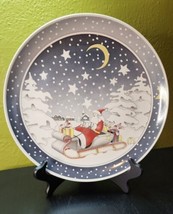 Villeroy &amp; Boch Santa Claus 1987 Christmas Plate Series #2 West Germany 10 3/4&quot; - £69.69 GBP