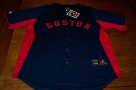 Vintage Style Boston Red Sox Mlb Baseball Stitched Jersey Large New W/ Tag - £58.14 GBP