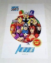 1999 Perez Avengers poster:Captain America,Thor,Iron Man,Ms Marvel,Scarlet Witch - £31.54 GBP