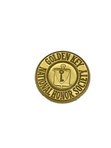 Golden Key National Honor Society Lapel Pin / Tie Tack - Excellent - $4.88