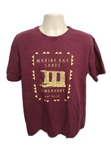 Marina Bay Sands Singapore est 2010 Adult Burgundy XL TShirt - $17.82