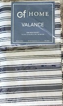 C and F Curtain ~ 15.5&quot; x 72&quot; ~ FRENCH STRIPE ~ Cotton ~ Rod Pocket Valance - £17.58 GBP