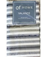 C and F Curtain ~ 15.5&quot; x 72&quot; ~ FRENCH STRIPE ~ Cotton ~ Rod Pocket Valance - $22.44