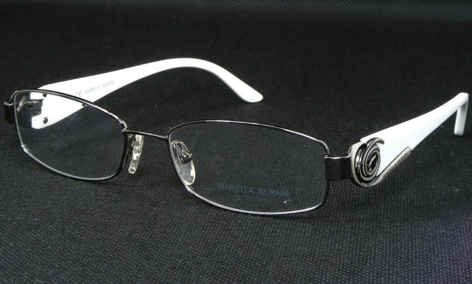 MARIELLA BURANI BM0049 UXL GUNMETAL /WHITE EYEGLASSES GLASSES 53-16-135 ... - $56.91 MARIELLA BURANI BM0049 UXL GUNMETAL /WHITE EYEGLASSES GLASSES 53-16-135 ... - $56.91