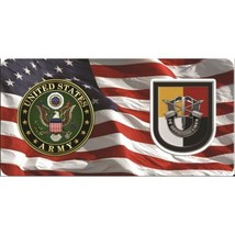 army national guard 3rd special forces group on flag logo license plate usa made - £23.50 GBP