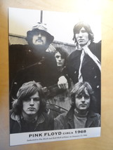 PINK FLOYD Rock &amp; Roll Hall Of Fame Picture 1996 circa 1968 Gilmour Waters 30*21 - £15.57 GBP