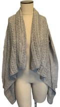 Vineyard Vines Cozy Open Front Cardigan Sweater Heather Gray Wool &amp; Cashmere XXS - £37.52 GBP