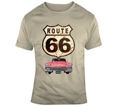 Route 66 Sign And Car T Shirt - £20.93 GBP