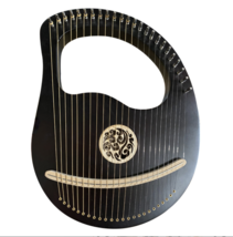 Small Harp Lyre 24 string black stringed instrument - $199.00
