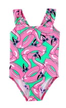 Baby Girl OshKosh B gosh Flamingo One-Piece Swimsuit Size 18M Beach Pool Fun - £9.76 GBP
