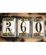 3 Mexican 4x6 House Number Tiles 0 2 6/9 - €25,86 EUR