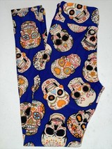 NWT LuLaRoe Tween (00-0) Witch Please Royal Blue Sugar Skulls Halloween ... - £15.85 GBP