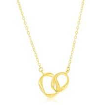 14K Yellow Gold, Double Oval Necklace - £401.13 GBP