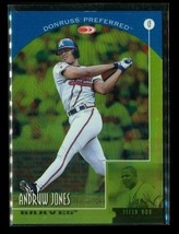 1998 Donruss Preferred #13 Andruw Jones Field Box Braves Gold Baseball Card - $4.94