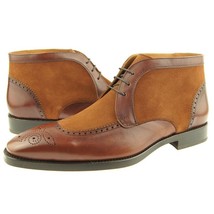 Lorens &quot;Joel&quot; Brogue Chukka, Men&#39;s Lace-Up Ankle Boots, Made in Spain - £117.63 GBP