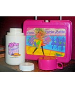 Barbie Lunchbox With Thermos Mattel Inc 1990 Pink USED Condition Vintage - £15.75 GBP