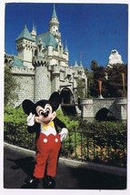 California Postcard Disneyland Mickey Mouse Welcomes You Castle - £2.32 GBP